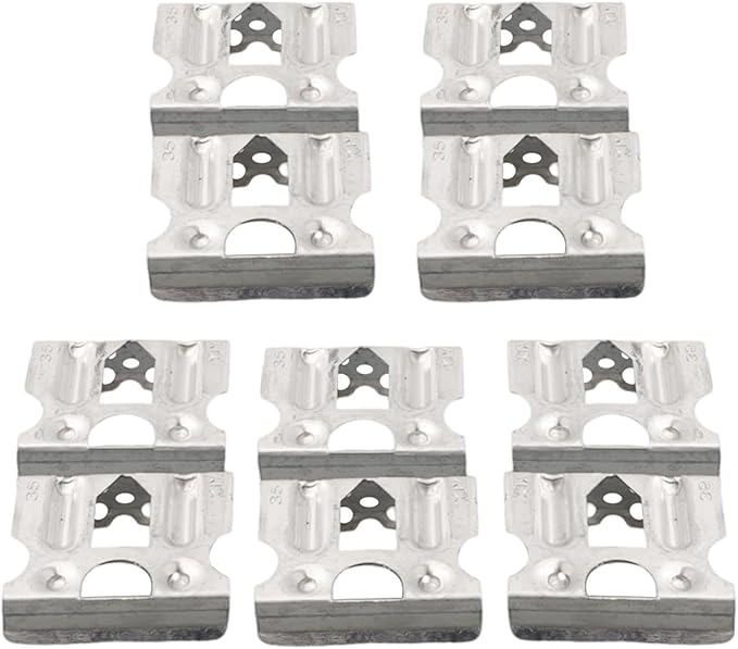 Aluminum Solar Panel Deflector for Photovoltaic Modules, 30-45mm Frame Compatible, Automatic Water Drain Clip for PV Panels, 10 Pack（35mm）