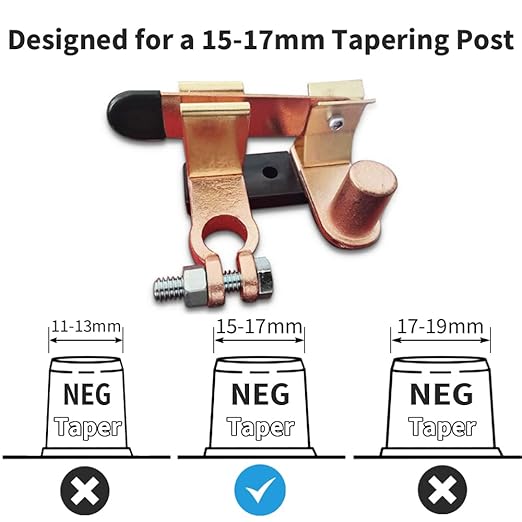 Top Post Knife Blade Master Switch 12V 24V Battery Disconnect Cut Off Shut Off for Auto Car RV-Marine Boat Truck Vehicle (Negative,Vertical)