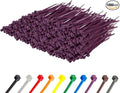 GTSE 12 Inch Purple Zip Ties, 1,000 Bulk Pack, 50lb Strength, UV Resistant Long Nylon Cable Ties, Self-Locking 12" Tie Wraps