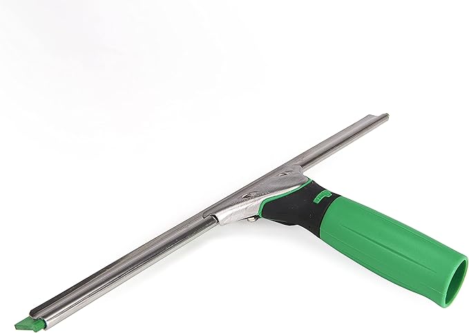 Unger AK015 Window Cleaning Kit PRO Set - Power Washer Sleeve, ErgoTec Squeegee, Bucket 18L, Liquid Glass Cleaner 1L, Safety Glass Scraper, Microfibre Cloth - Professional Window Cleaner, Green