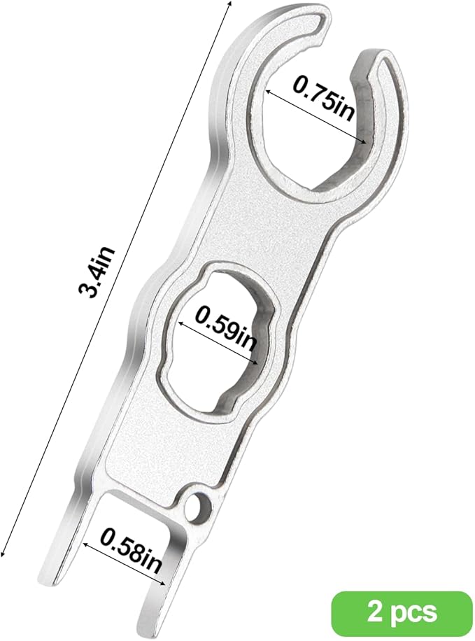 1 Pair Solar Spanner Wrench for MC4 Connectors, Solar Connector Tool Assembly Spanners Wrenches, Solar Panel Connector Tool, Solar PV Disconnect removal Tools