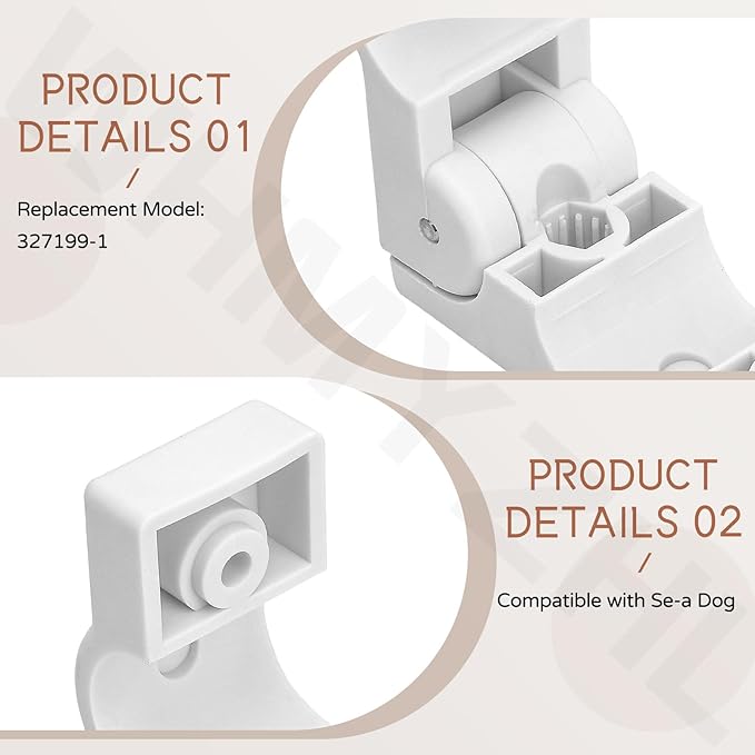 4 pack 327199-1 Removable Rail Mount Clamps Compatible with Se-a Dog, for Round Tubing