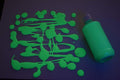 DirectGlow 8oz UV Blacklight Reactive Fluorescent Acrylic Paints (Green)