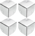 uxcell Metal Box Corner Protectors Box Edge Guard Protector 50 x 50 x 50mm Silver Tone 12pcs for Table Corners and Desk Corners