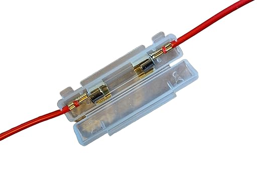 Fuse Box Holder 12V Harness in-LINE + 10A Fuse for 50cc 90cc 110cc 125cc 150cc 200cc 250cc ATV GO Kart Scooter Dirt Bike Moped Motorcycle/TAOTAO COOLSTER Baja Peace BMX Apollo and Other Brands