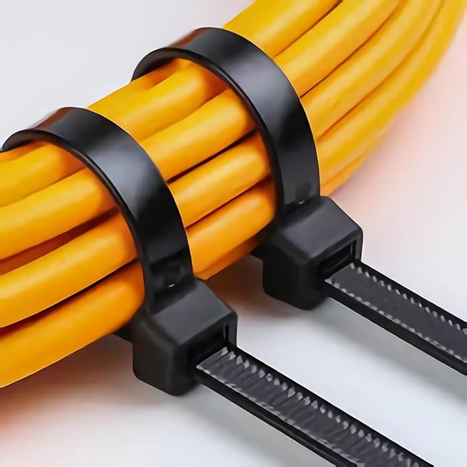 18 Inch Black Heavy Duty Cable Ties (50 Pack) - UV Resistant Zip Ties for Indoor & Outdoor Use, 250lb Tensile Strength, Durable and Weatherproof