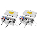 NineLeaf [2 Pack] Outdoor Electrical Box Waterproof, Medium Weatherproof Electrical Box (10.3x5.9x3.7 inch), Extension Cord Cover for Power Strip, Timer, Plug, Christmas Light, Grey