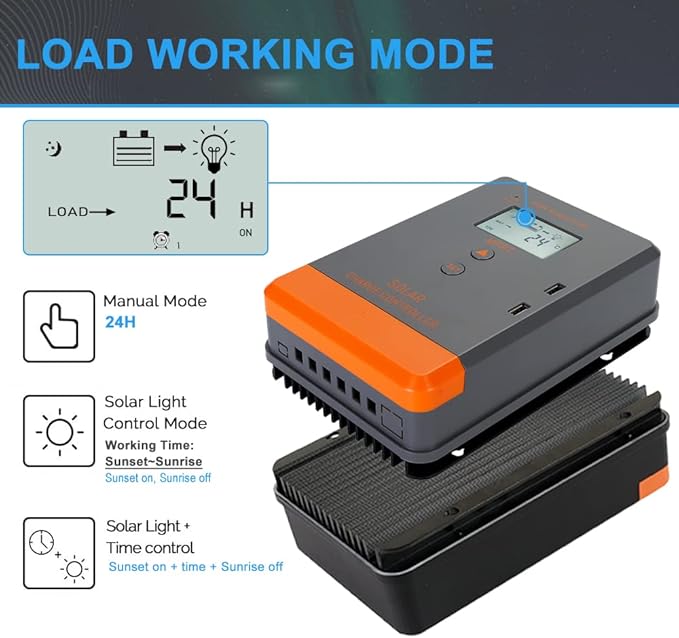 PowMr MPPT Solar Charge Controller 30AMP, for 12V/24V Auto, MAX 75V, 780W Input, w/LCD Display, for Lead-Acid Lithium Battery