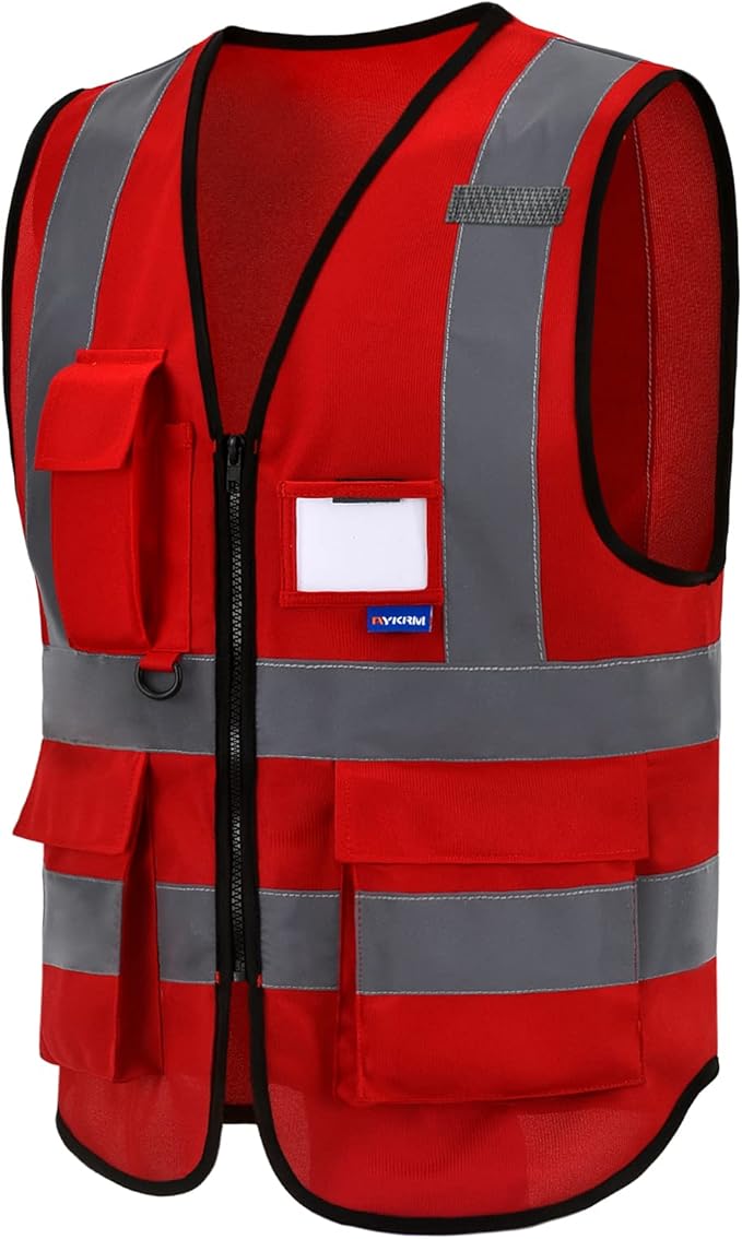 red vest for men safety