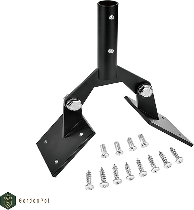 Gardenpal Garden Weathervane Steel Roof Mount with Hardware,Adjustable Weather Vanes Mount for Roofs