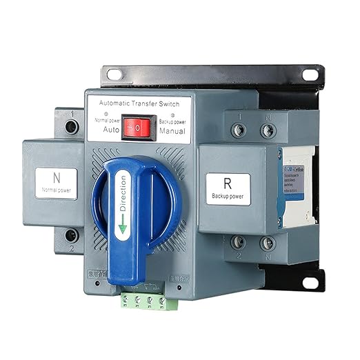 JONASC AC110V 63A 2P Automatic Transfer Switch Solar ATS Generator Dual Power Changeover Switch 50Hz/60Hz