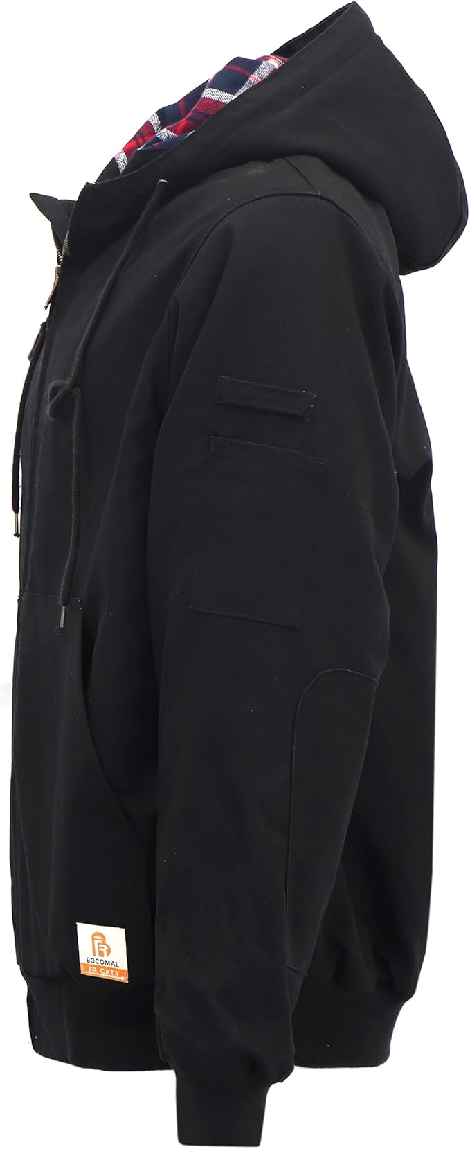 BOCOMAL FR Jacket Insulated Flame Resistant Duck Hooded Coat Outwear&Vest Light Water Repellent and Oil Resistant.