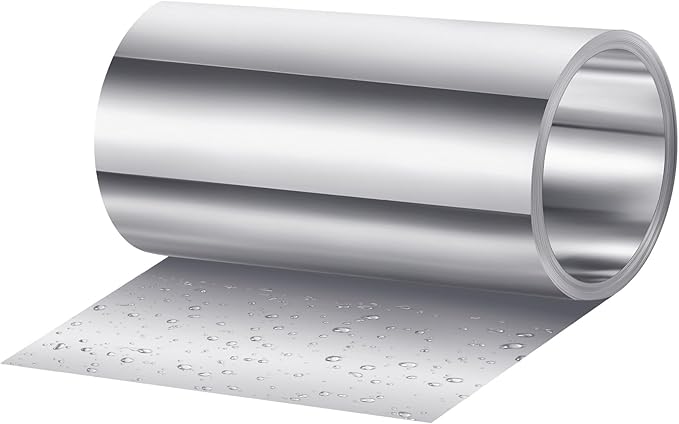 Zonon Aluminum Flashing Roll 14'' x 20' Roof Flashing 0.25 mm Thickness Weatherproofing Waterproof Metal Roofing Panels for Sealing Windows Doors Siding Roofing Stains Moss and Mildew Prevention