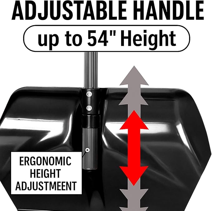 Snow Shovel for Decks & Driveways – Deck Saver™ Crack Jumper 24" Snow Shovel, Won’t Damage Decks