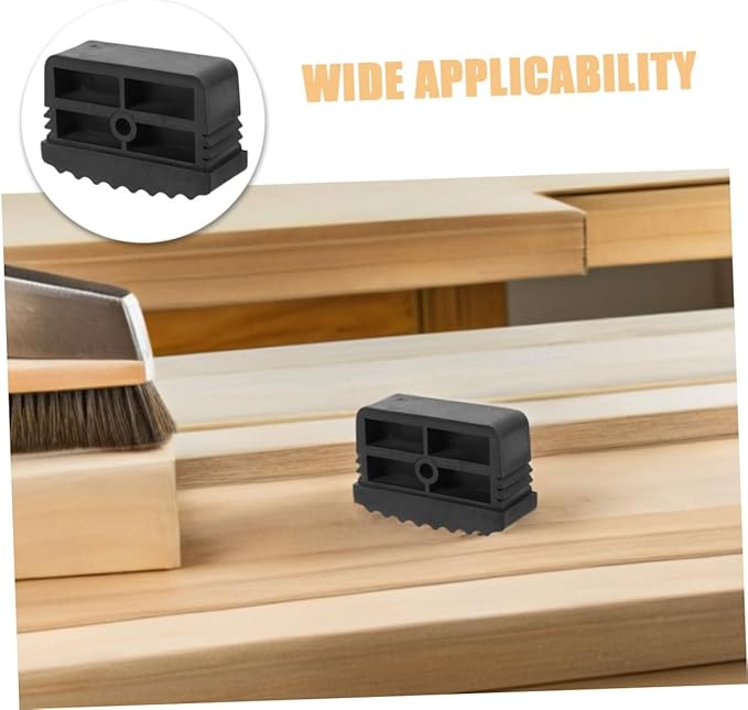 Zerodeko 2pcs Non Slip Rubber Ladder Feet Covers Replacement Foot Pads for Enhanced Stability Slip Resistant Cushion Caps for Home Safety and Easy Installation