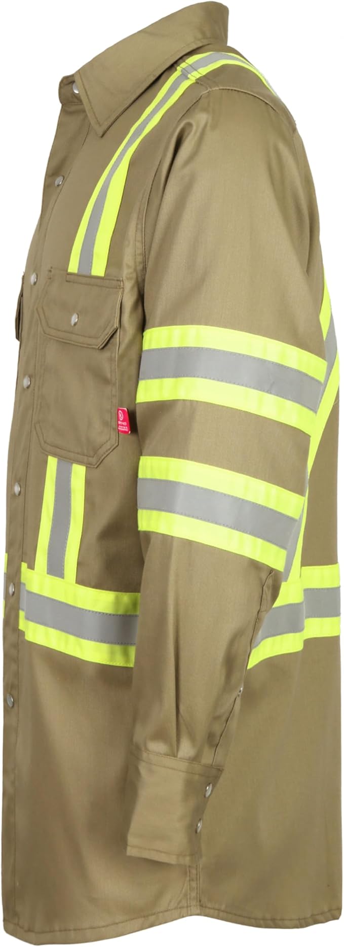 TICOMELA FR Shirts for Men High Visibility/Hi Vis Flame Resistant/Fire Retardant Shirt 6.5oz Men's Welding Shirts