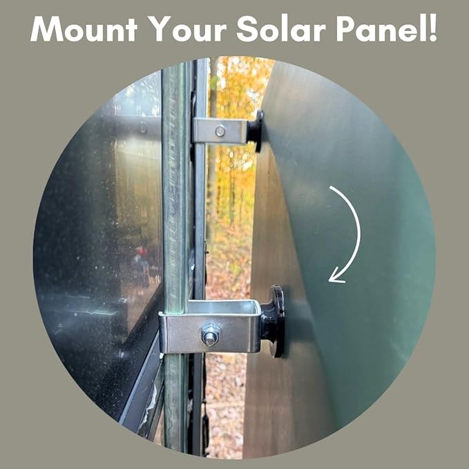 No-Drill Solar Panel Mounting System [Pack of 4] | Designed for 5/16" Hex Bolts (*Bolts not Included*) Ideal for Solar Panel Installation, Camping, Hunting Blinds, Outdoors