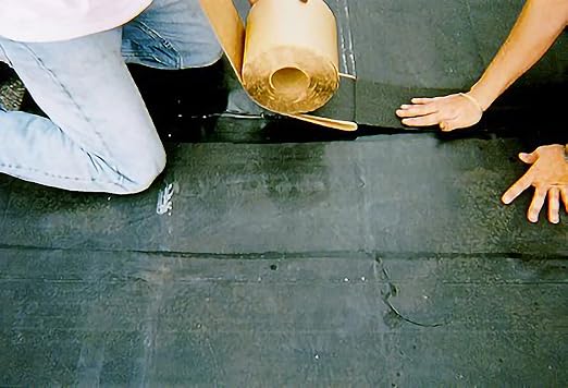 Anjon Manufacturing 3" x 50' Black EPDM Double Stick Seam Tape - 301939.5