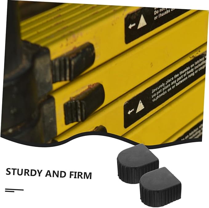 4pcs Non-Slip Ladder Caps Ladder Foot Protection Cushion Enhanced Safety for Telescopic Folding Thickened Aluminum Alloy with Fit