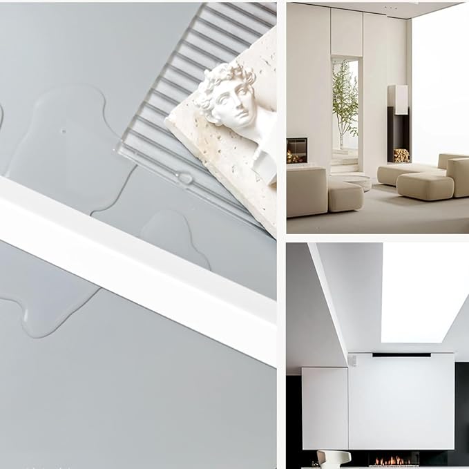 Wall Corner Protector White - 4 PCS, 3 ft x 1 in - Self Adhesive Corner Guards for Walls, Cabinet Doors, Edge Protector Trim; Easy to Install Wall Corner Guard (90 cm x 2.5 cm)