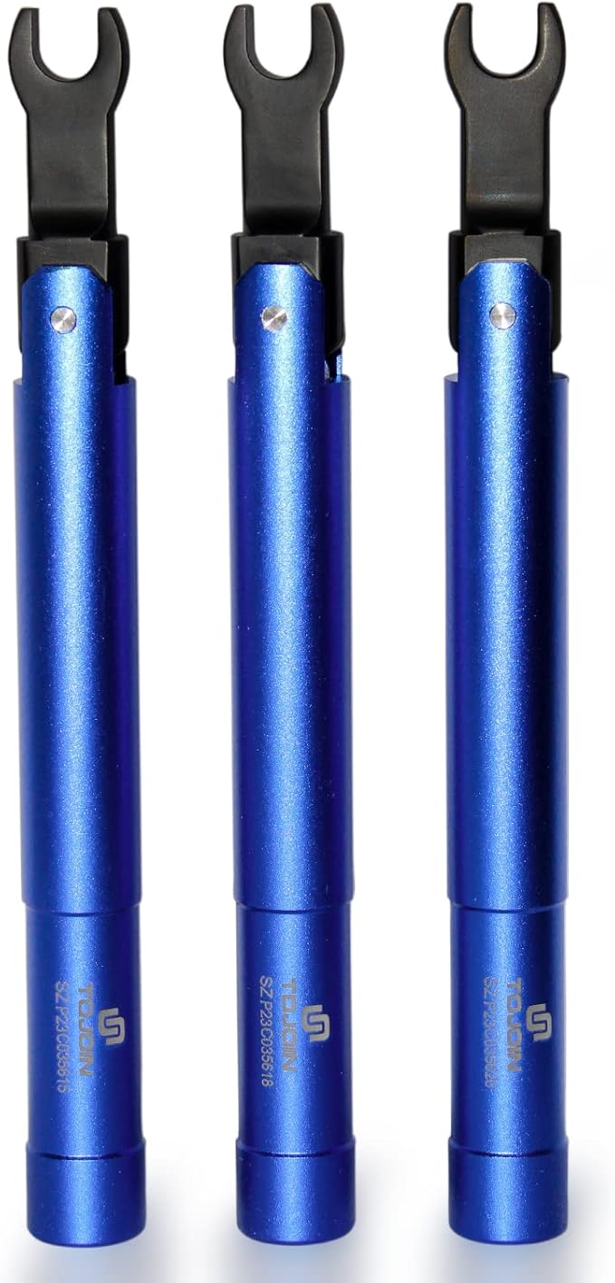 SMA Torque Wrench for RF Connector, 8mm Opening, 0.9 Nm Torque, Alloy Steel Material, Blue Color
