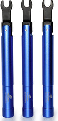 SMA Torque Wrench for RF Connector, 8mm Opening, 0.9 Nm Torque, Alloy Steel Material, Blue Color