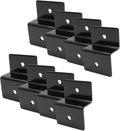 KUMGROT 2.48 Inch Solar Panel Z Brackets, Aluminum Alloy Solar Panel Brackets for for Solar Panels Roof RV Boat Off Grid, 8 Pcs Black