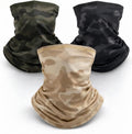 SATINIOR Summer Camo Neck Gaiter UV Protection Cooling Face Mask Sun Hood Bandanas for Men Women Sunscreen Breathable Bandana