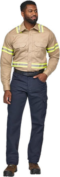 Bulwark FR Men's Midweight Fr Enhanced Visibility Uniform Shirt