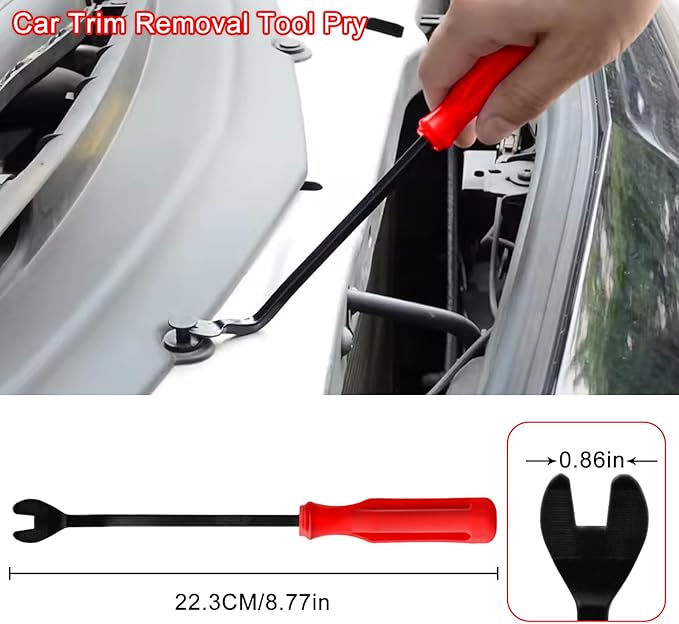 WISEUP 8-Piece Fuel Line Disconnect Tool Set – Fuel Line/Hose Clamp/Removal Pliers, Electrical Disconnect/Push Pin Tools, Relay Puller, Panel Clip Remover & Filter Caliper