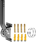 Universal Antenna Mount, Heavy Duty 50LB Adjustable Pole and Wall J-Mount Bracket, Fit for Outdoor TV Antenna, WiFi Bridge, Access Point (12-inch Height, 1.38-inch Diameter, Black)