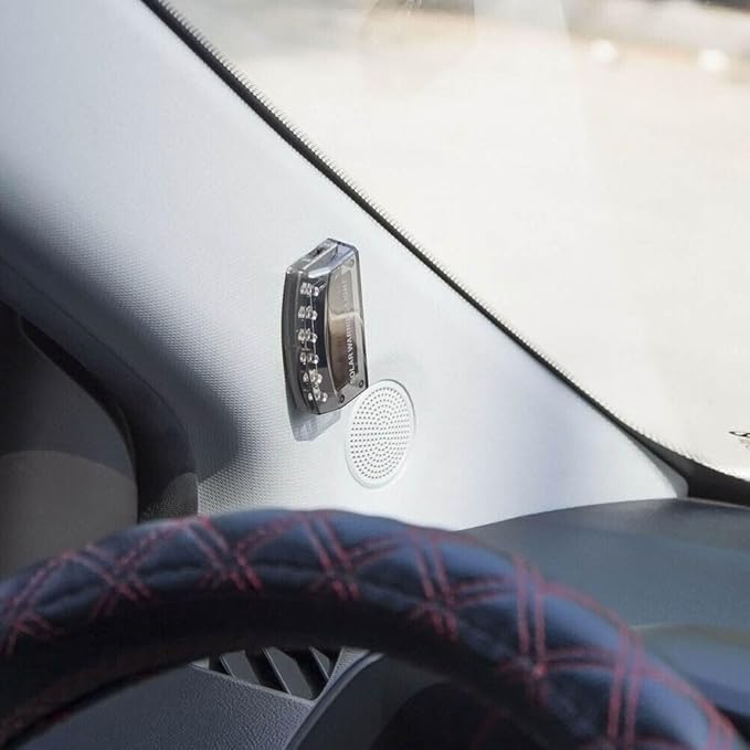 4 PCS Car Solar Power LED Fake Alarm Warning Security Anti-Theft Flashing Light