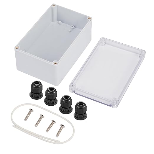 115x90x55mm Plastic Junction Box, Waterproof IP65 Electrical Enclosure Box Universal Project Box with PC Transparent Clear Cover 4.5x3.5x2.2 inch(115 x90 x55 mm)¡­