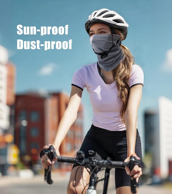 Fishing Neck Gaiter, Sun Protection Face Mask, Cooling Neck Shield Scarf Cycling Balaclava Bandana for Men and Women