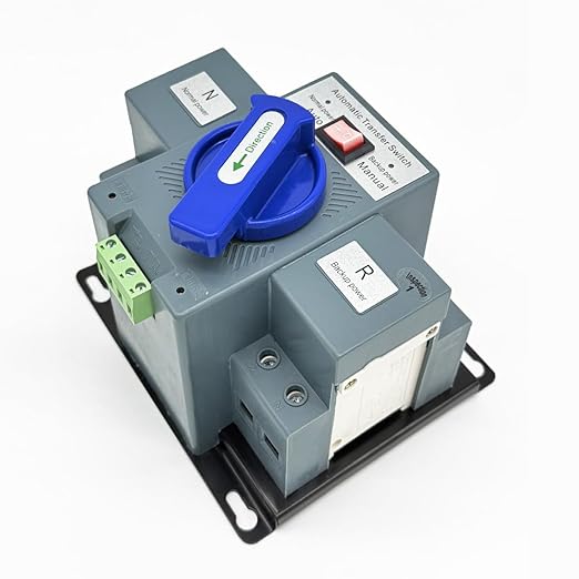 JONASC AC220V 63A 2P Automatic Transfer Switch Solar ATS Generator Dual Power Changeover Switch 50Hz/60Hz