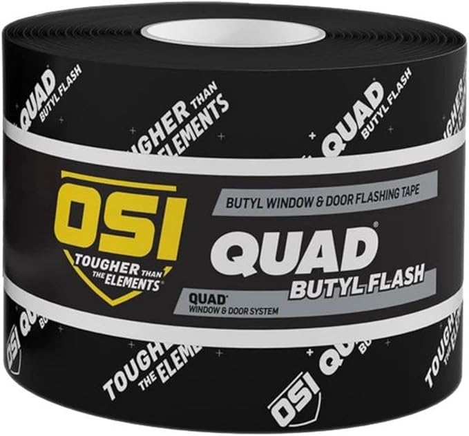 OSI Butyl Flash Tape 4" X75' 12SC Black