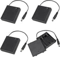 4PCS 4 AA Battery Holder with Switch 6V Battery Case Box Holder with Cover 4X 1.5V AA Battery Storage Box with DC 5.5x2.1mm Male Connector