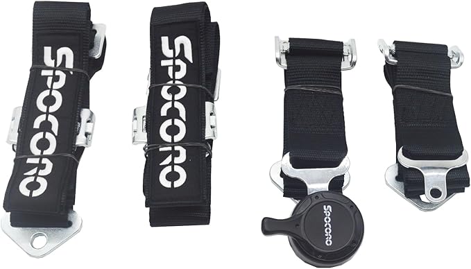 4 Point Racing Harness 2" Nylon Straps, Cam Lock Style (Pack of 1)