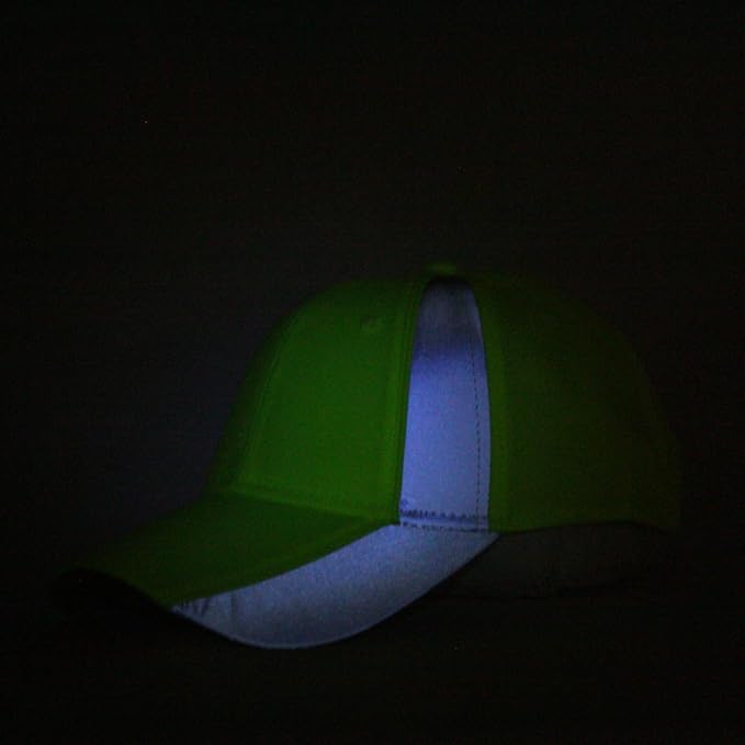 The Vintage Year Reflective High Visibility Piping Neon Polyester Twill Low Profile Structured Baseball Cap