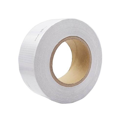 Solas Reflective Marine Tape Silver Waterproof Glass Bead Safety Warning Tape High Adhesive(2IN X 98FT) 5CM X 30M Universal Application for Cars, Trailers, Boats, Motorcycles