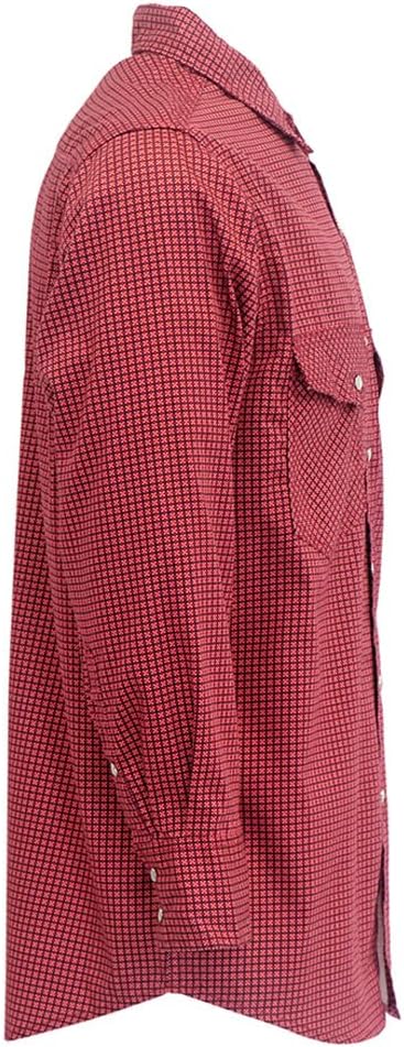 TICOMELA Men’s Mid-Weight FR Welding Shirt, 7.5oz 100% Cotton NFPA 2112 CAT2 – Flame-Resistant Button-Down Work Shirt
