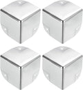 uxcell Metal Box Corner Protectors Box Edge Guard Protector 50 x 50 x 50mm Silver Tone 32pcs for Table Corners and Desk Corners