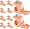 Swess 10 Packs Pool Bonding Lug, Screw Terminal, Copper, 4 AWG, 4-14 Wire Range