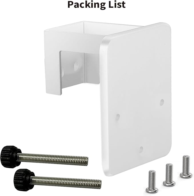 Tonton Gutter Mount Bracket Compatible with Eufy Security SoloCam S340, SoloCam E30, and Eufy 4G LTE Cam S330, Adjustable Weatherproof Camera Mount for Solar Security Camera (1-Pack, White)