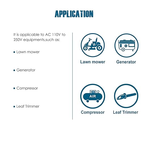 Runleader Mechanical Hour Meter, AC110V to 250V,Waterproof Design for Lawn Mower Generator Compressor Leaf Trimmer etc.