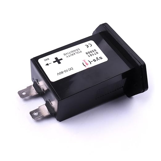 Atoplee 10v -80v Hour Meter Gauge Rectangular Boat Truck Tractor SYS-1 DC Diesel Outboard Engine Hour Meter