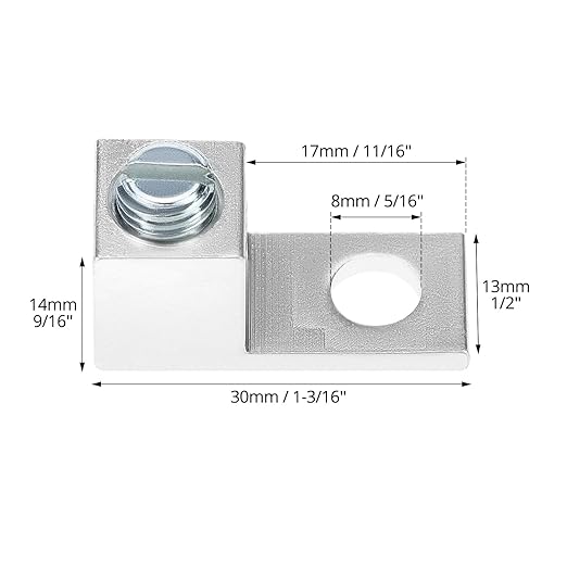 QWORK Aluminum Alloy Mechanical Lugs, Terminal Mechanical Lug, Set of 50, Tin Plated with High-Strength Low-Resistance Structure