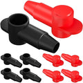 BetyBedy 10 Pack Silicone Battery Terminal Covers for 10-4AWG Wire, Insulated Battery Terminal Protectors for 1/4", 5/16", 3/8" Battery Post, Battery Stud and Power Junction Blocks Cover