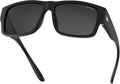 TOROE Z87+ Polarized Safety Sunglasses Matte Black TR90 Frame, ANSI Rated Lens