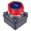 Upgrade Battery Disconnect Switch with Voltage Display, DC 5-60V Battery Power Master Disconnect Isolator Cut Shut Off Switch for Marine Boat Car Truck Camper RV Trailer (On/Off)